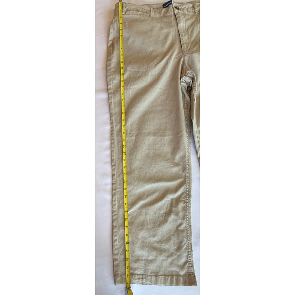 Old Navy NWT Women's Plus Extra High-Rise Wide-Leg Pants 18 Tall Khaki Beige - Picture 10 of 10